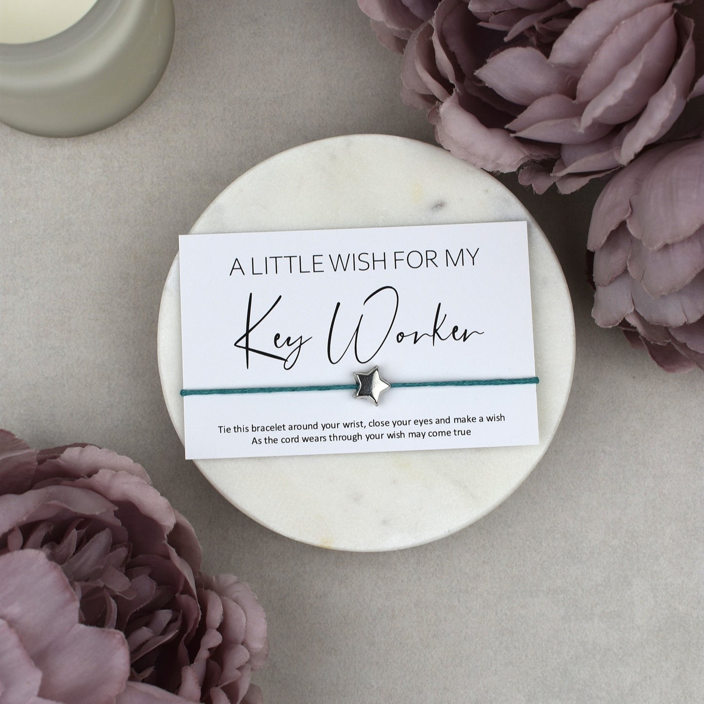CLEARANCE - A Little Wish For My Key Worker Wish Bracelet