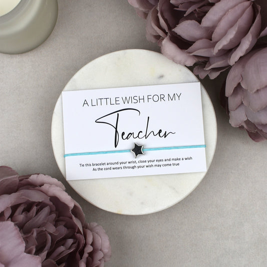 CLEARANCE - A Little Wish For My Teacher Wish Bracelet