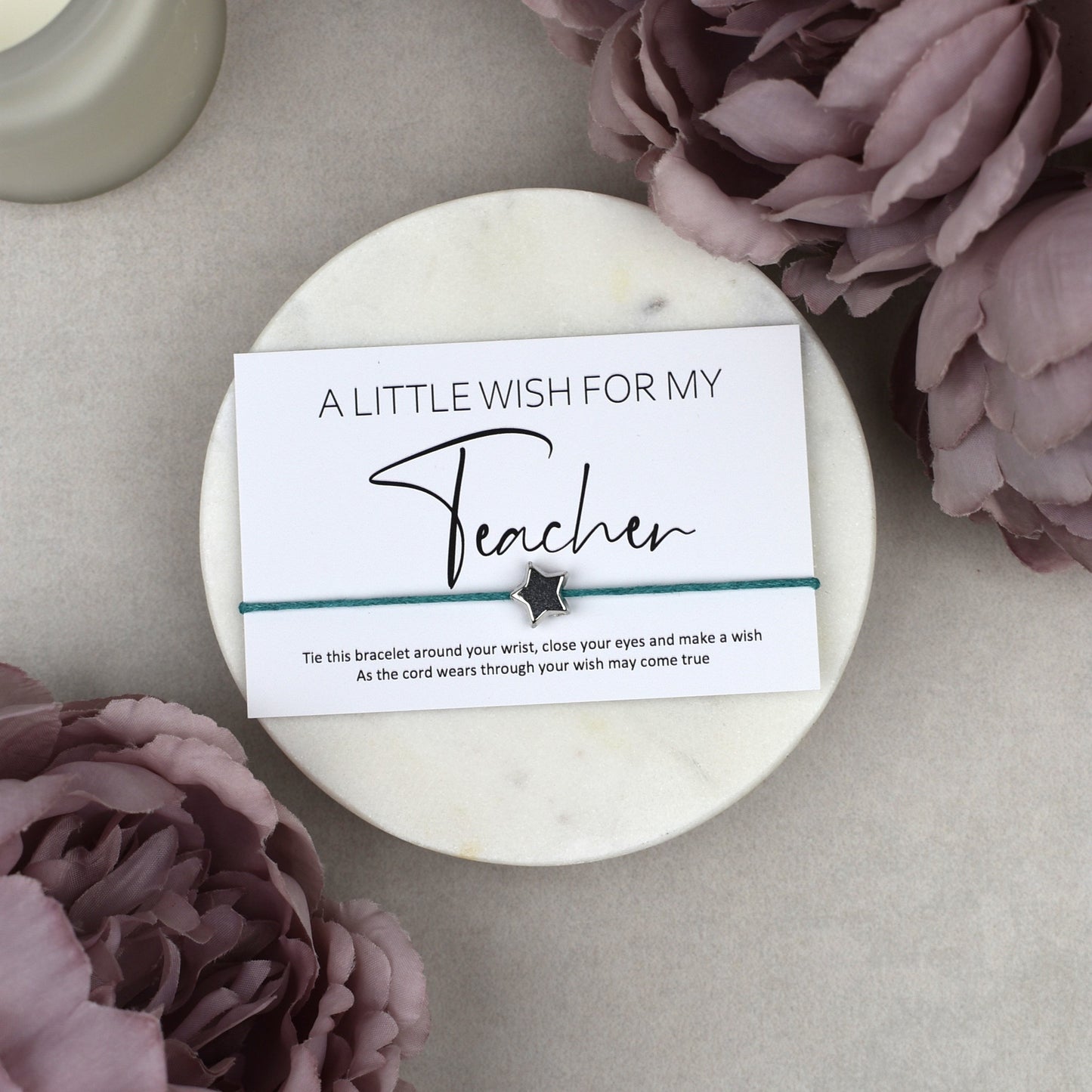 CLEARANCE - A Little Wish For My Teacher Wish Bracelet