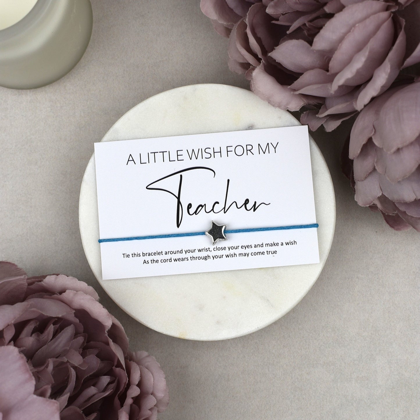 CLEARANCE - A Little Wish For My Teacher Wish Bracelet