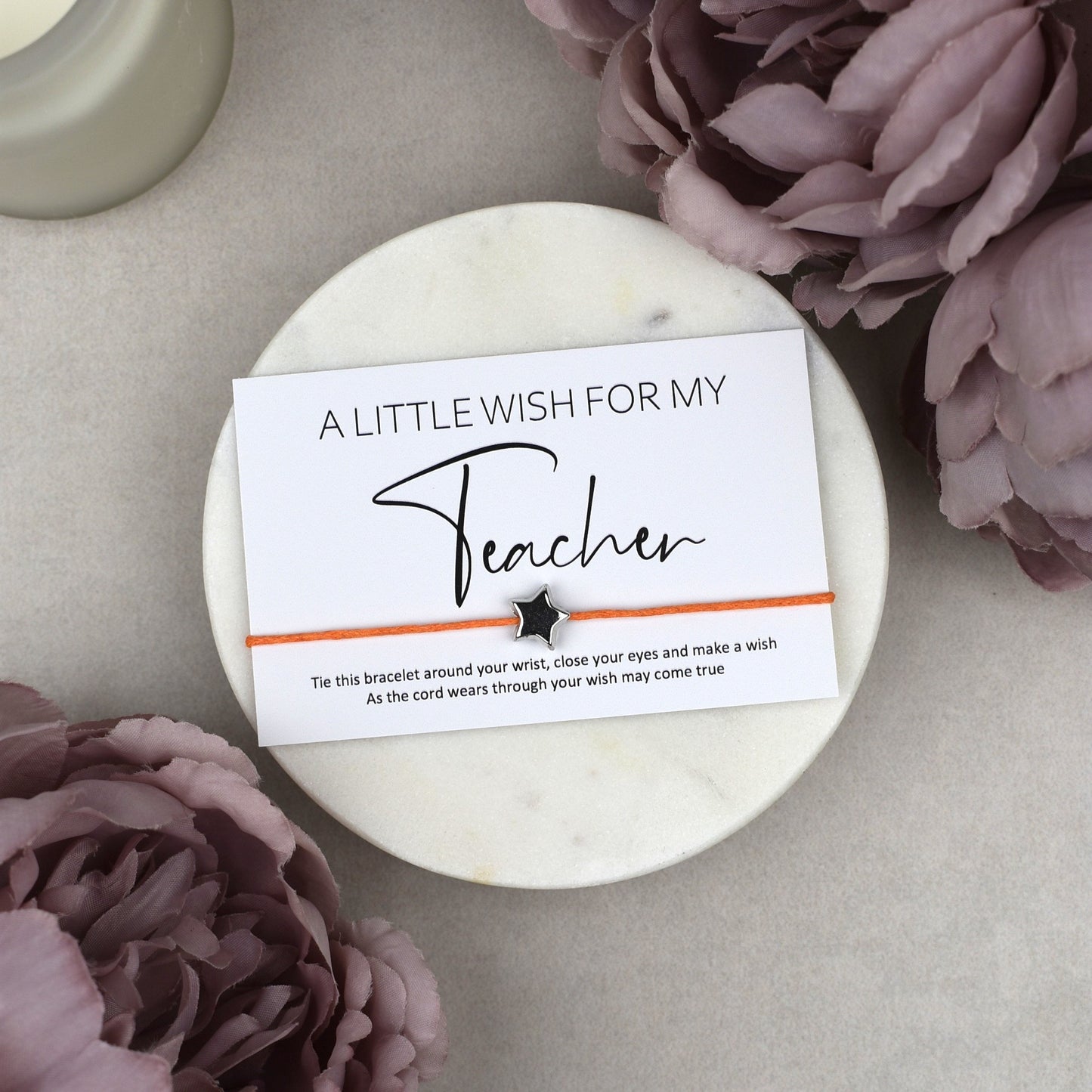 CLEARANCE - A Little Wish For My Teacher Wish Bracelet