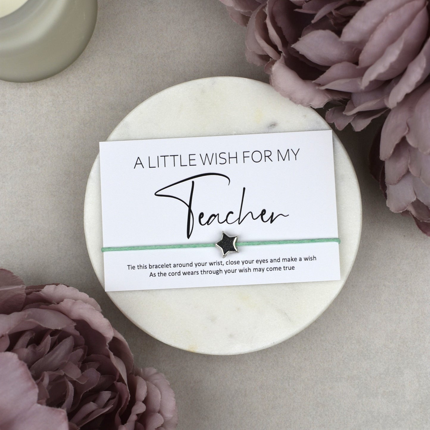 CLEARANCE - A Little Wish For My Teacher Wish Bracelet