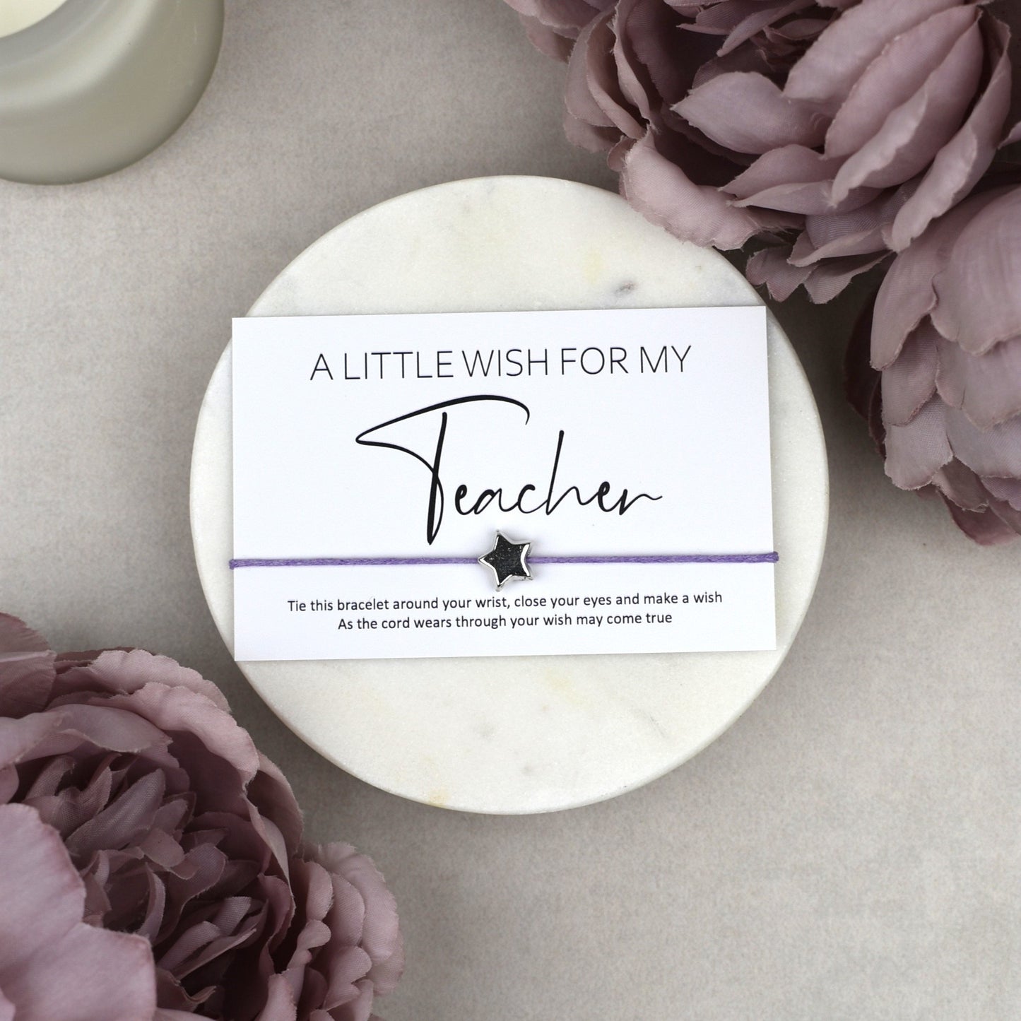CLEARANCE - A Little Wish For My Teacher Wish Bracelet