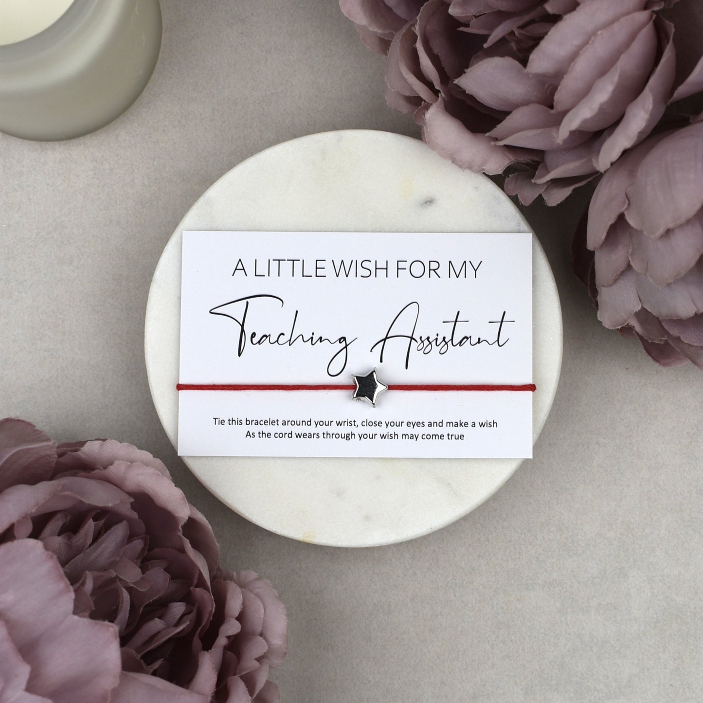 CLEARANCE - A Little Wish For My Teaching Assistant Wish Bracelet