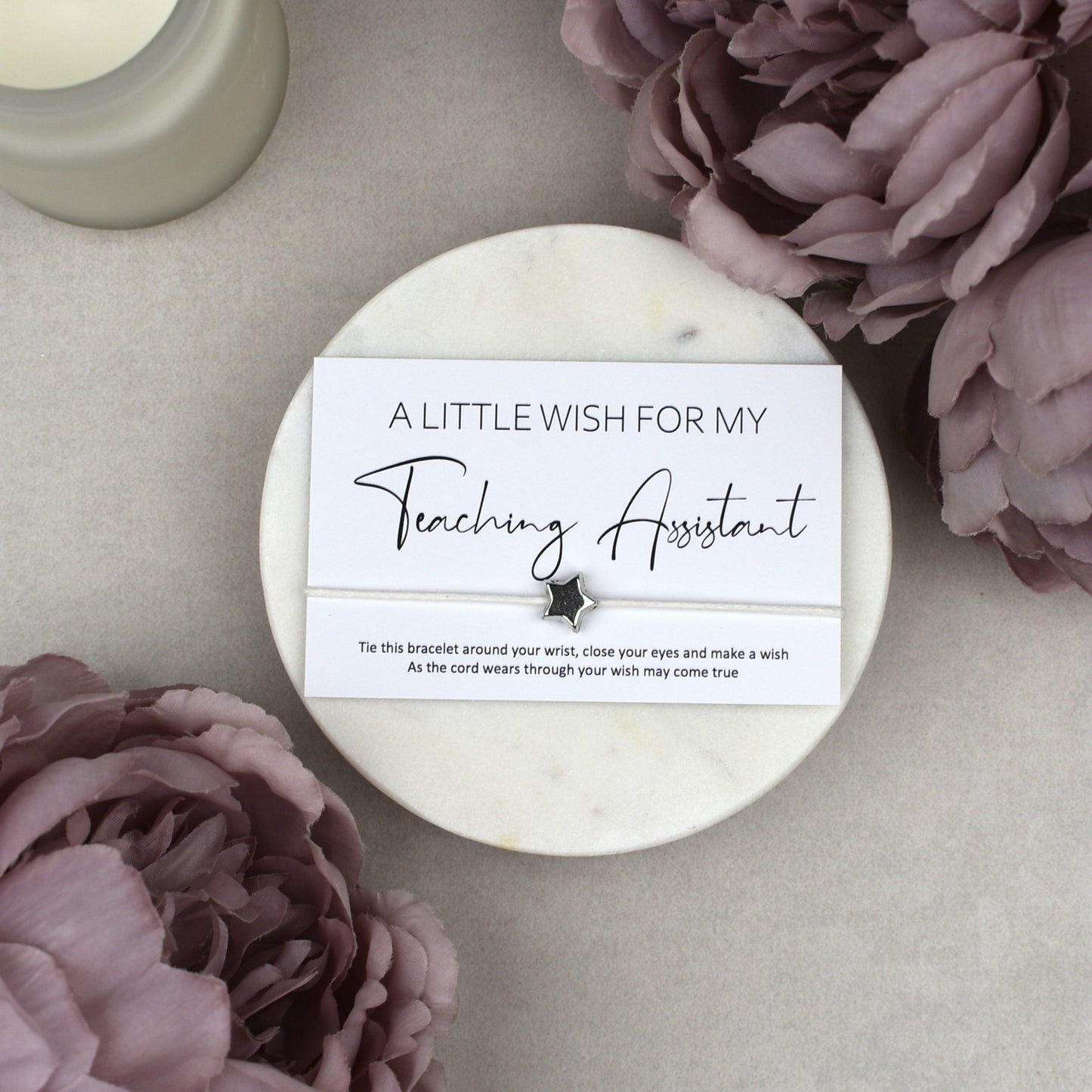 CLEARANCE - A Little Wish For My Teaching Assistant Wish Bracelet