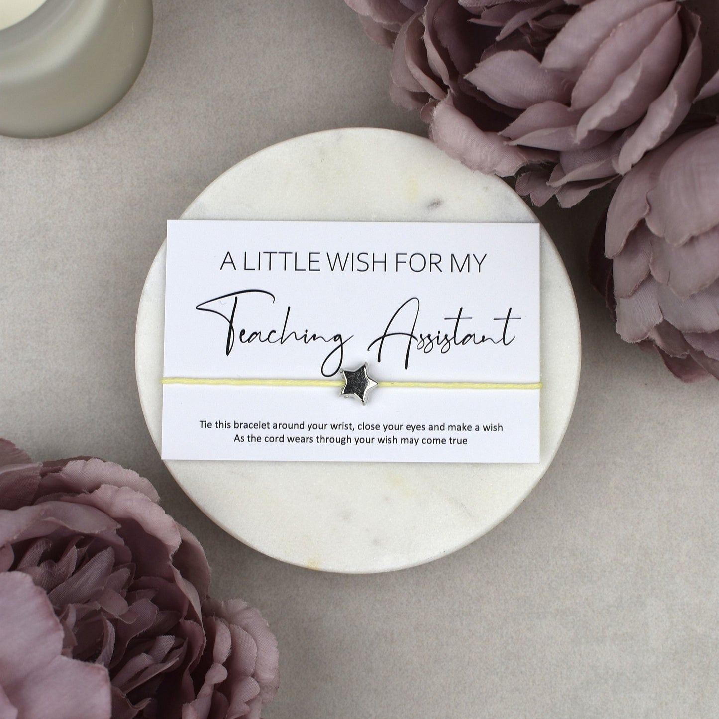 CLEARANCE - A Little Wish For My Teaching Assistant Wish Bracelet