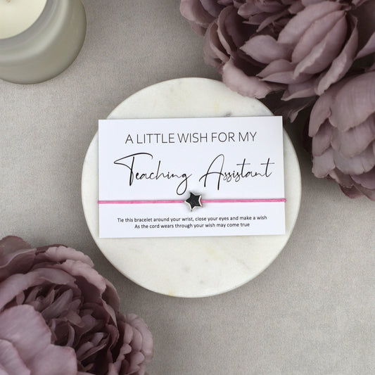 CLEARANCE - A Little Wish For My Teaching Assistant Wish Bracelet