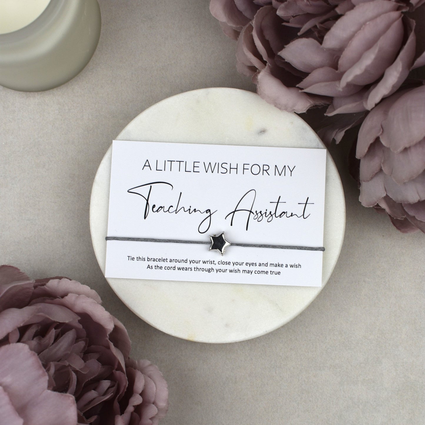 CLEARANCE - A Little Wish For My Teaching Assistant Wish Bracelet