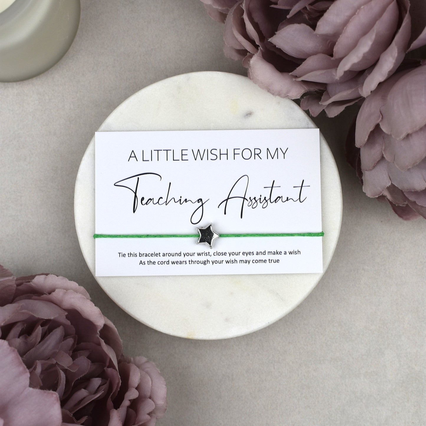 CLEARANCE - A Little Wish For My Teaching Assistant Wish Bracelet