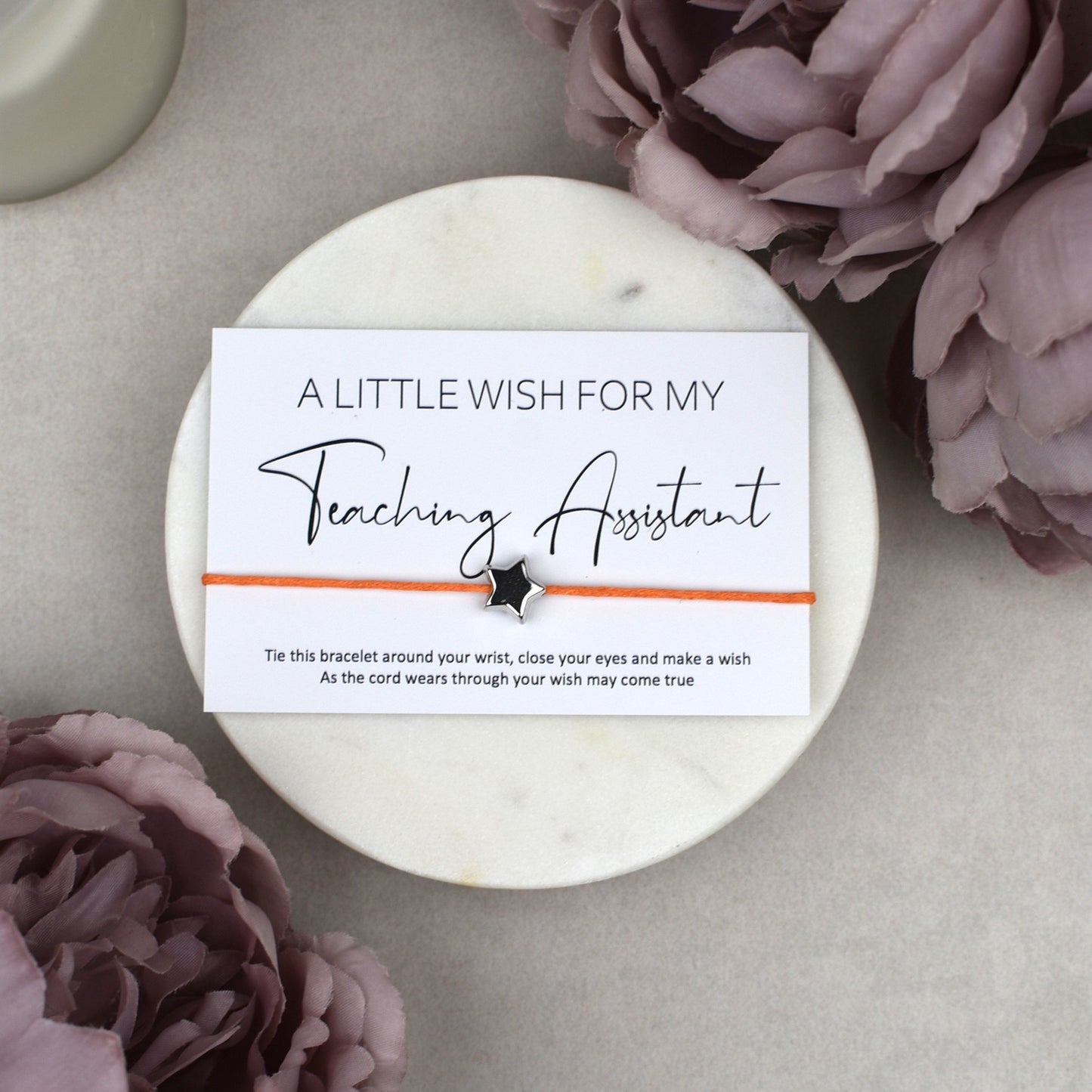 CLEARANCE - A Little Wish For My Teaching Assistant Wish Bracelet