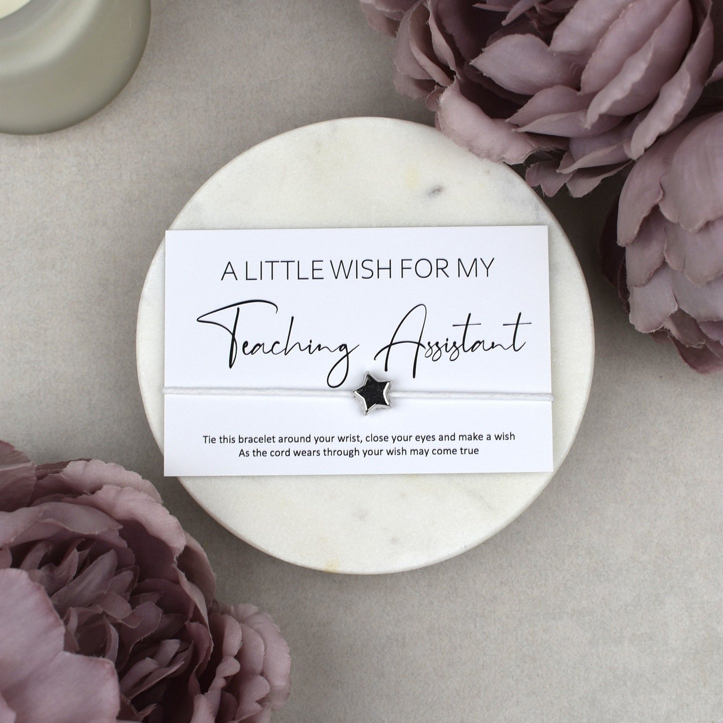 CLEARANCE - A Little Wish For My Teaching Assistant Wish Bracelet