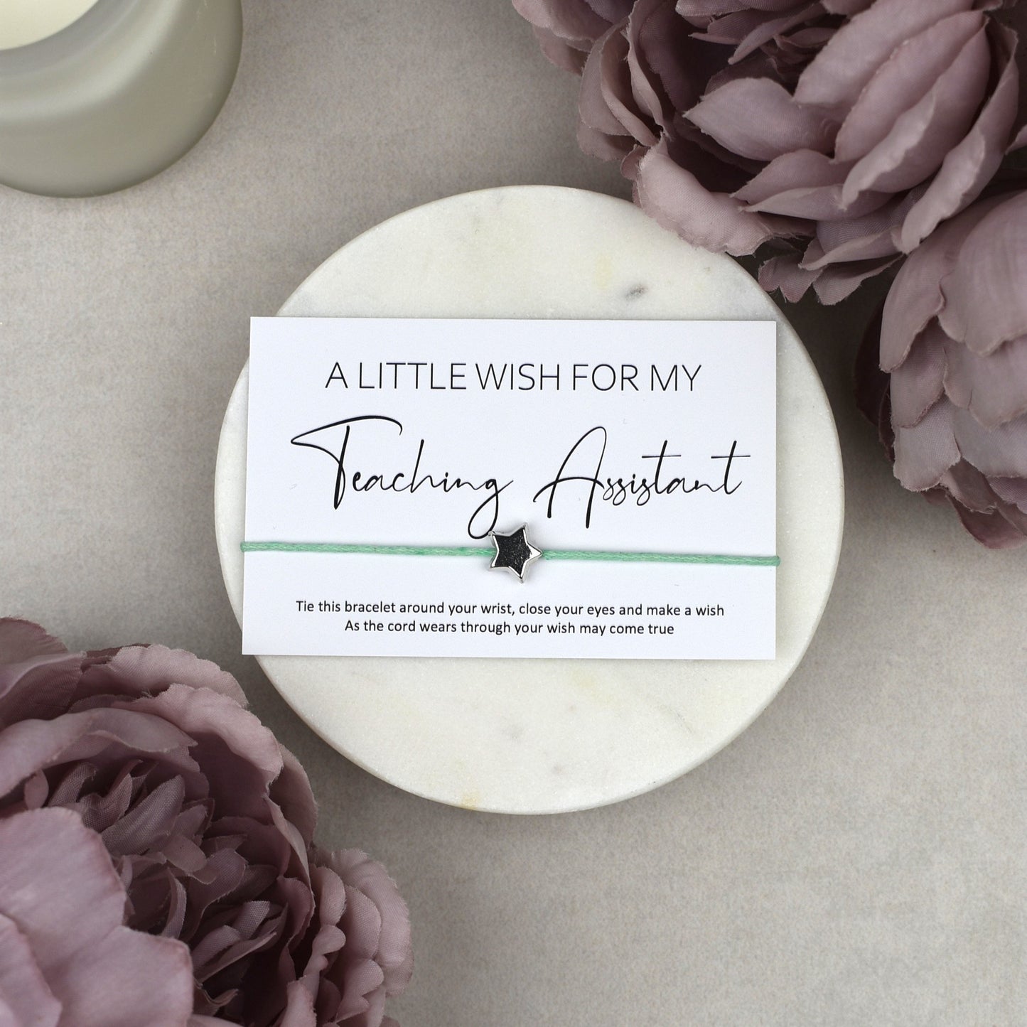 CLEARANCE - A Little Wish For My Teaching Assistant Wish Bracelet