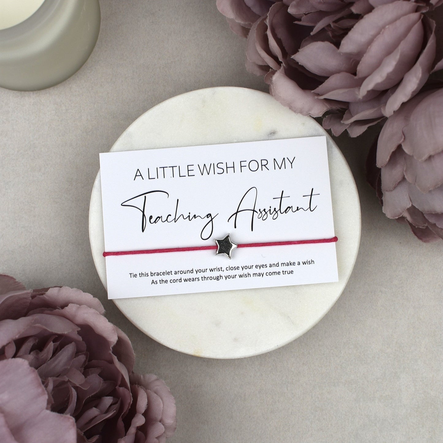 CLEARANCE - A Little Wish For My Teaching Assistant Wish Bracelet
