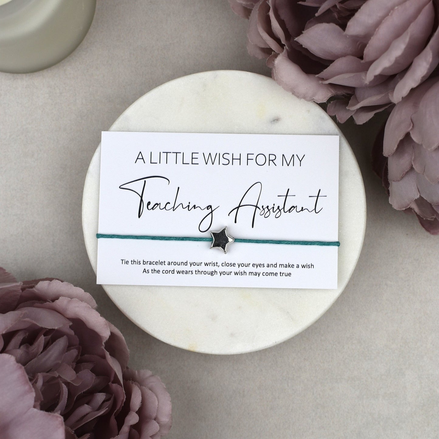 CLEARANCE - A Little Wish For My Teaching Assistant Wish Bracelet