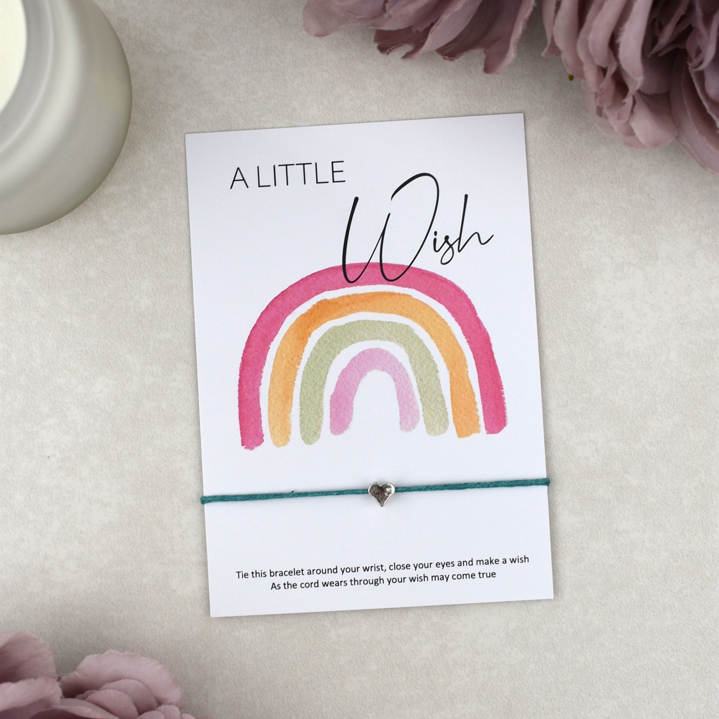 CLEARANCE - A Little Wish Rainbow Bracelet | Heart Charm
