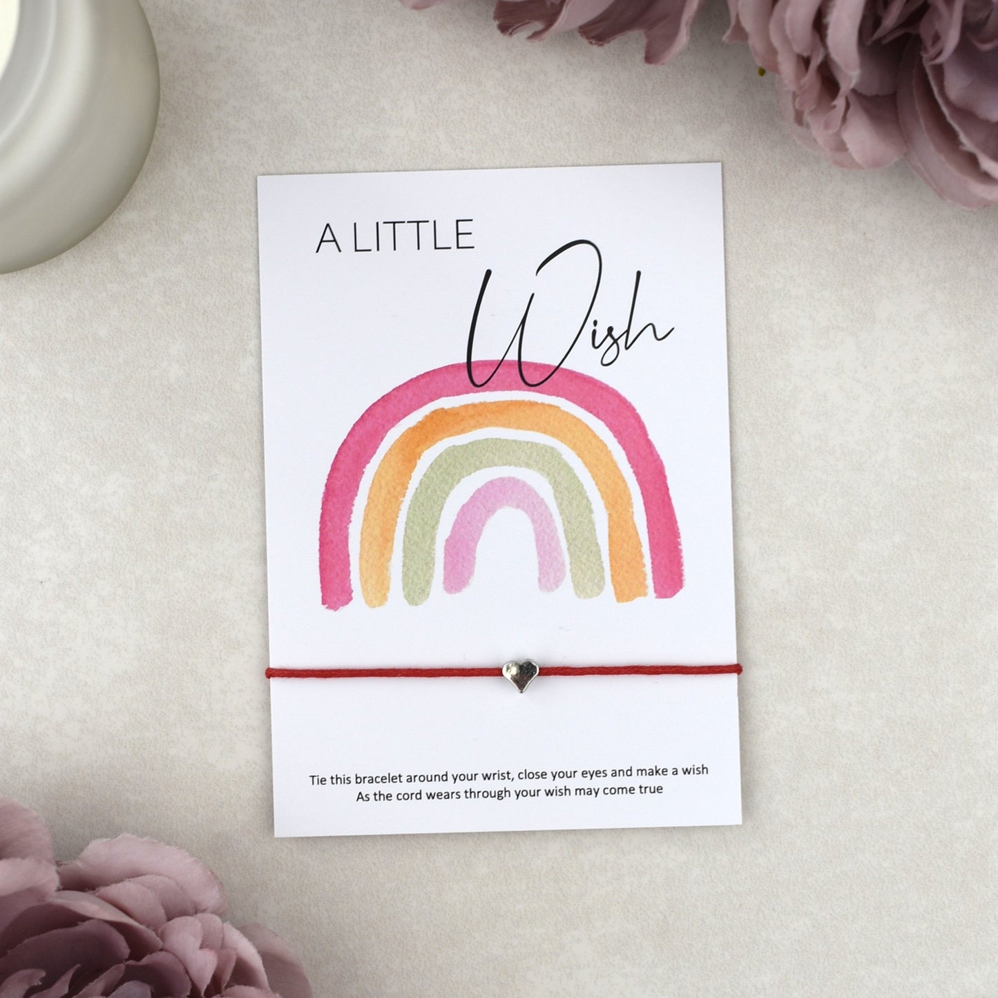 CLEARANCE - A Little Wish Rainbow Bracelet | Heart Charm