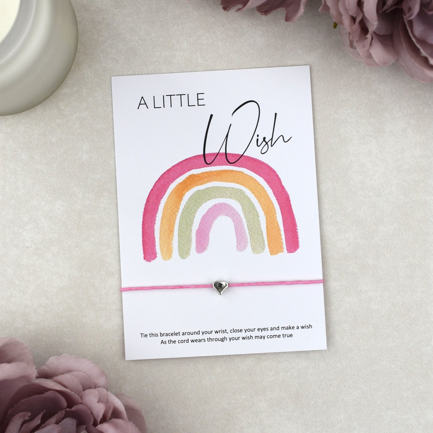CLEARANCE - A Little Wish Rainbow Bracelet | Heart Charm