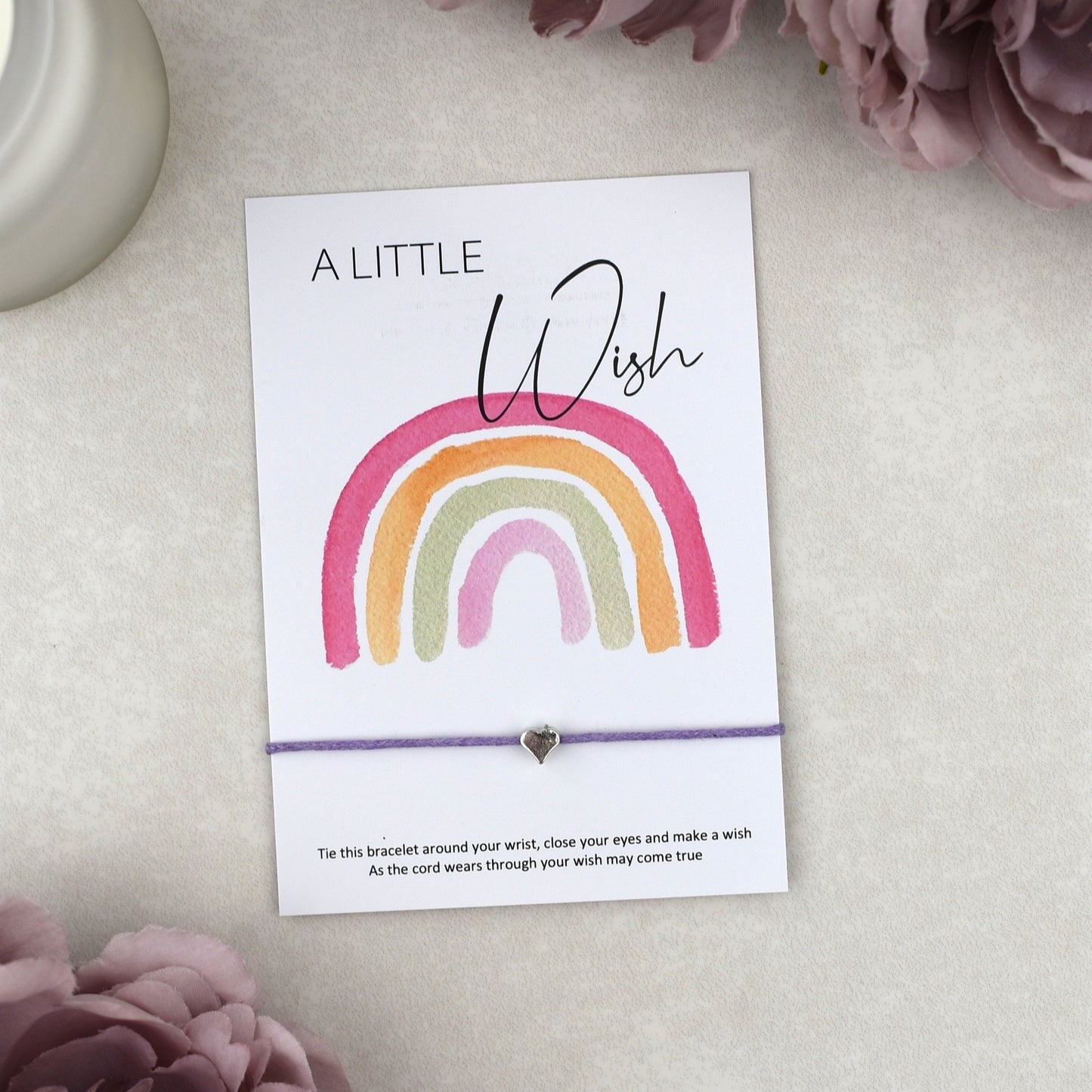 CLEARANCE - A Little Wish Rainbow Bracelet | Heart Charm