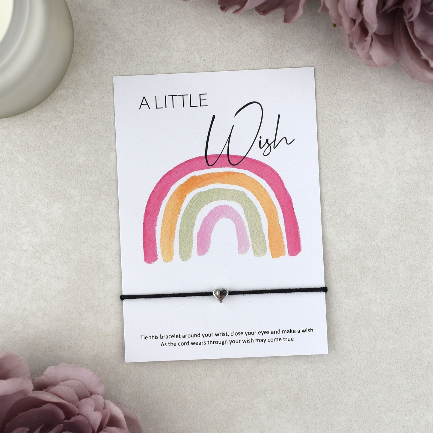 CLEARANCE - A Little Wish Rainbow Bracelet | Heart Charm