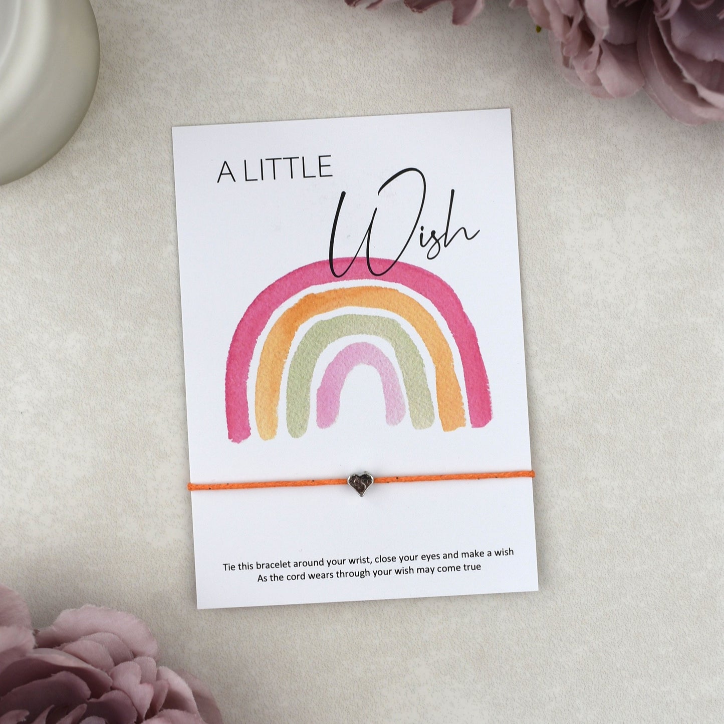 CLEARANCE - A Little Wish Rainbow Bracelet | Heart Charm
