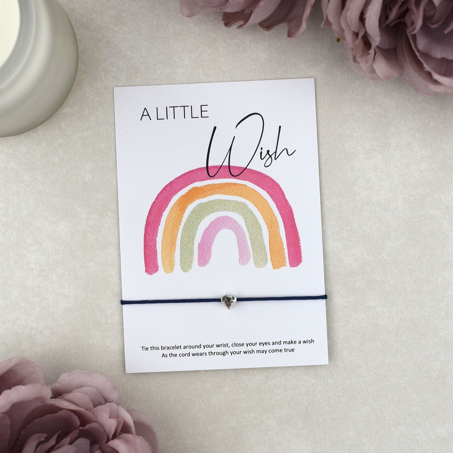 CLEARANCE - A Little Wish Rainbow Bracelet | Heart Charm