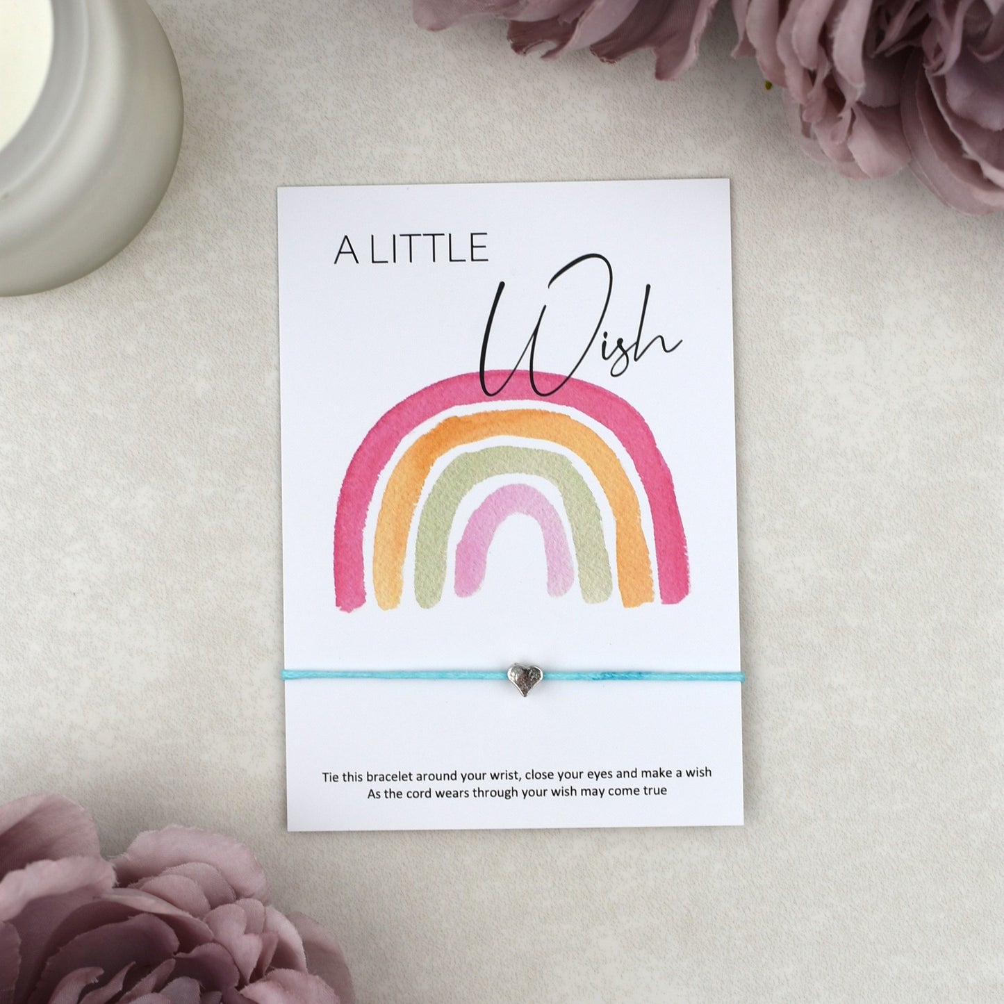 CLEARANCE - A Little Wish Rainbow Bracelet | Heart Charm