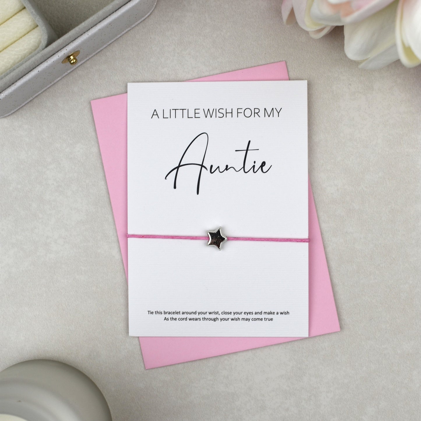 CLEARANCE - A Little Wish For My Auntie Wish Bracelet
