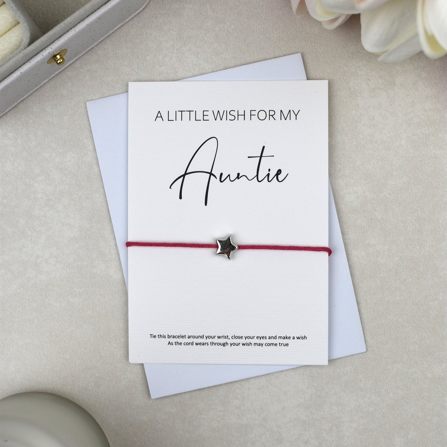 CLEARANCE - A Little Wish For My Auntie Wish Bracelet