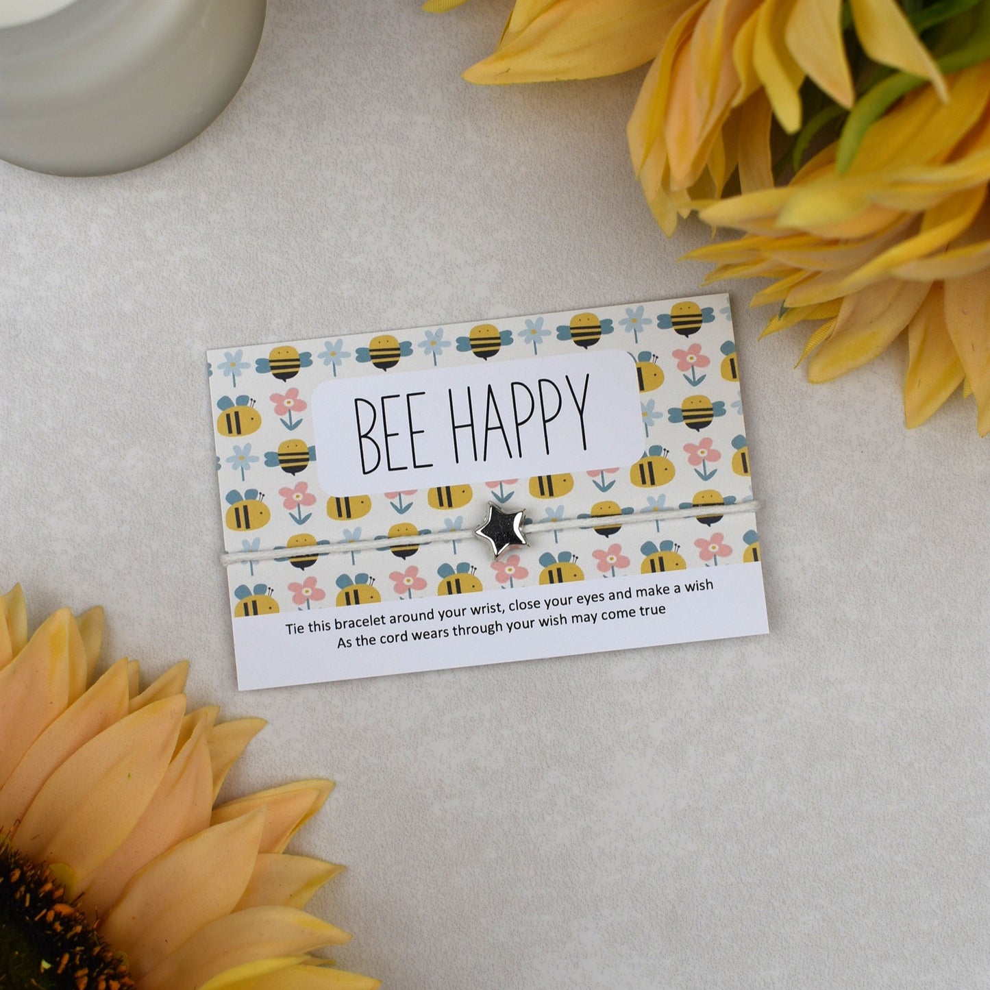 CLEARANCE - Bee Happy Wish Bracelet