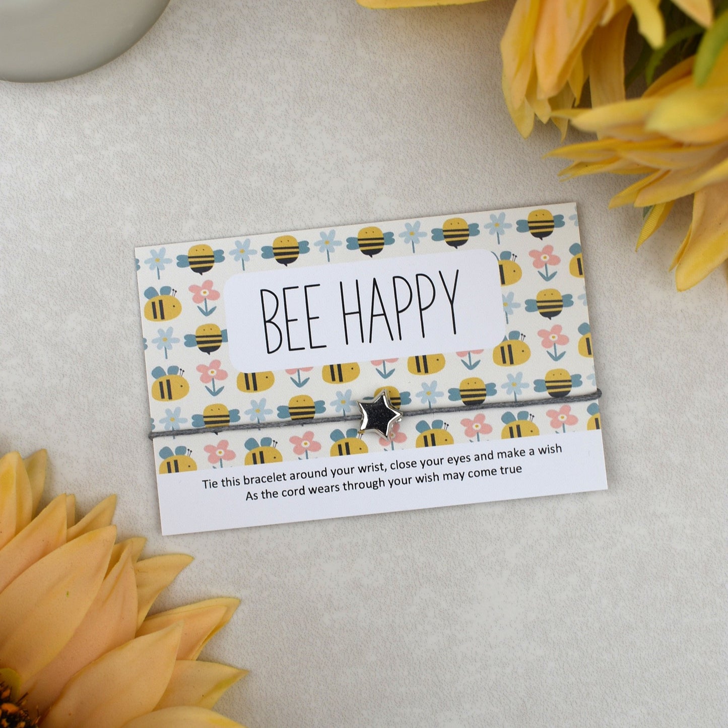 CLEARANCE - Bee Happy Wish Bracelet