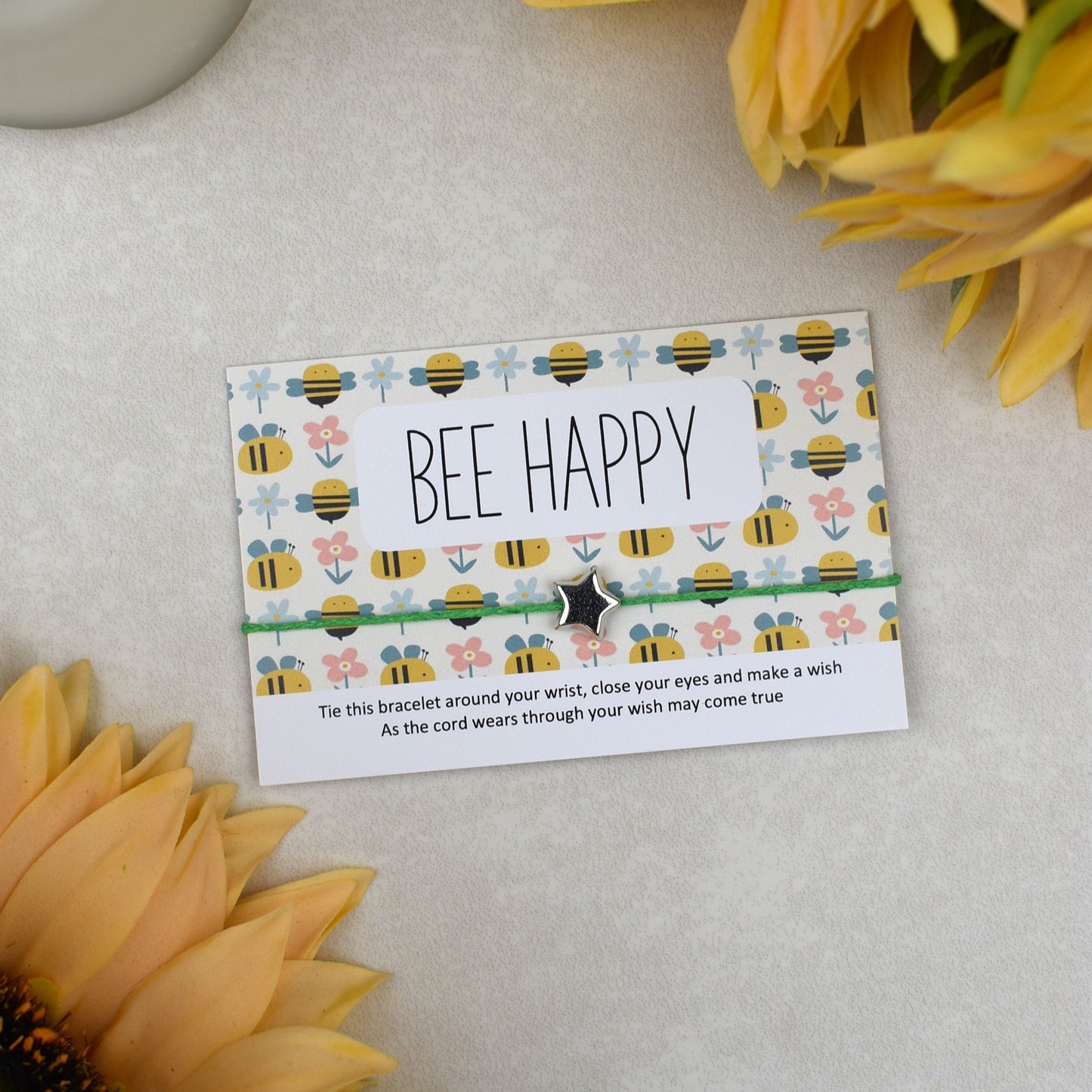 CLEARANCE - Bee Happy Wish Bracelet