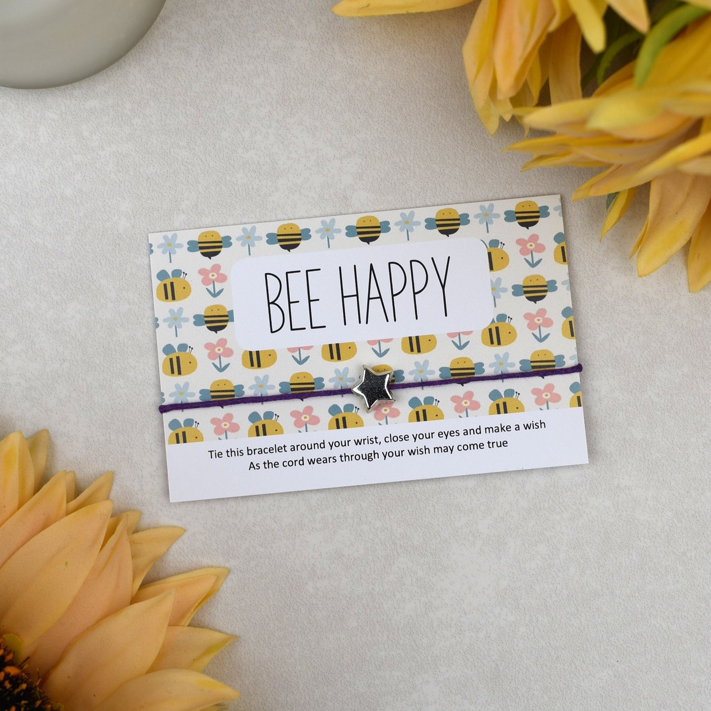 CLEARANCE - Bee Happy Wish Bracelet