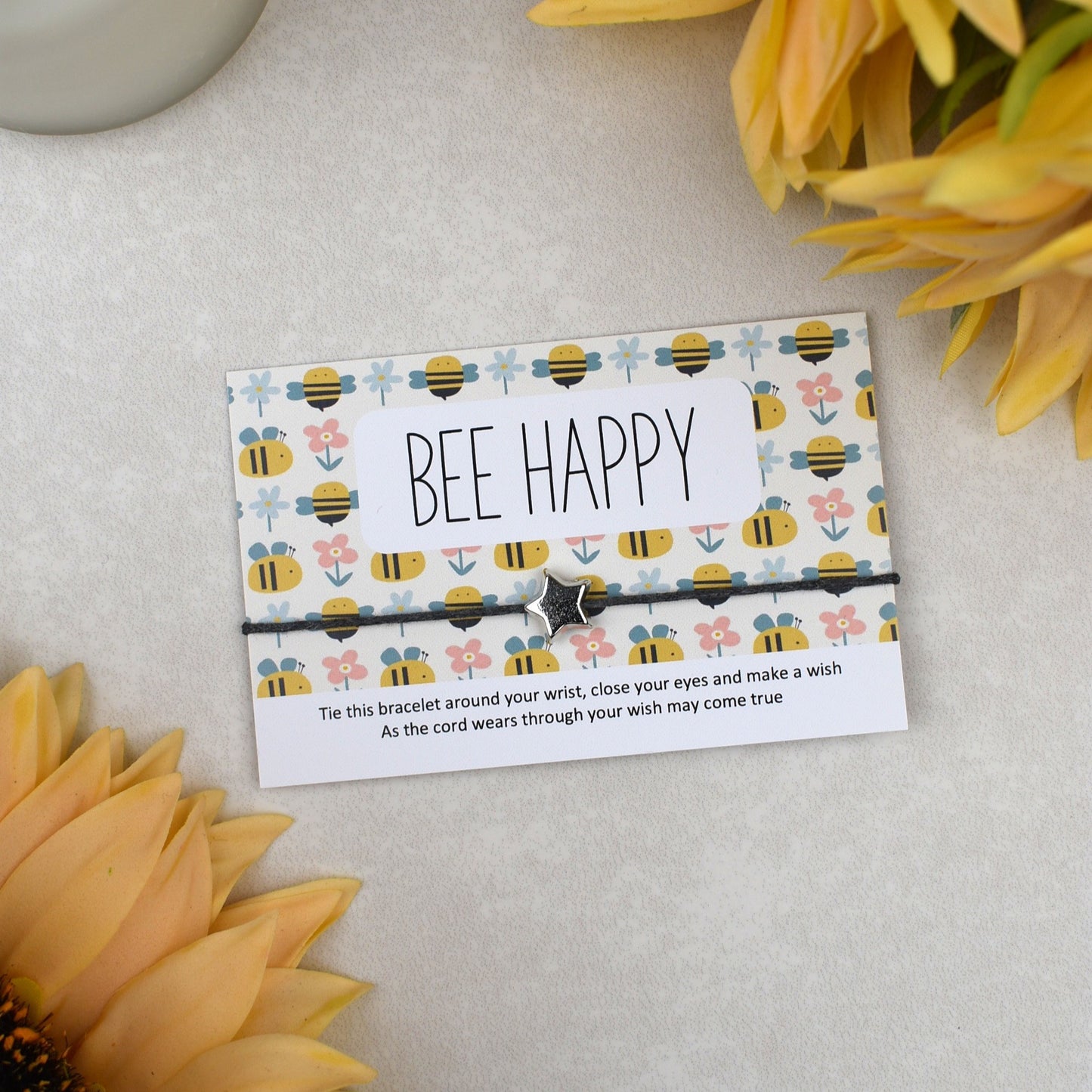 CLEARANCE - Bee Happy Wish Bracelet