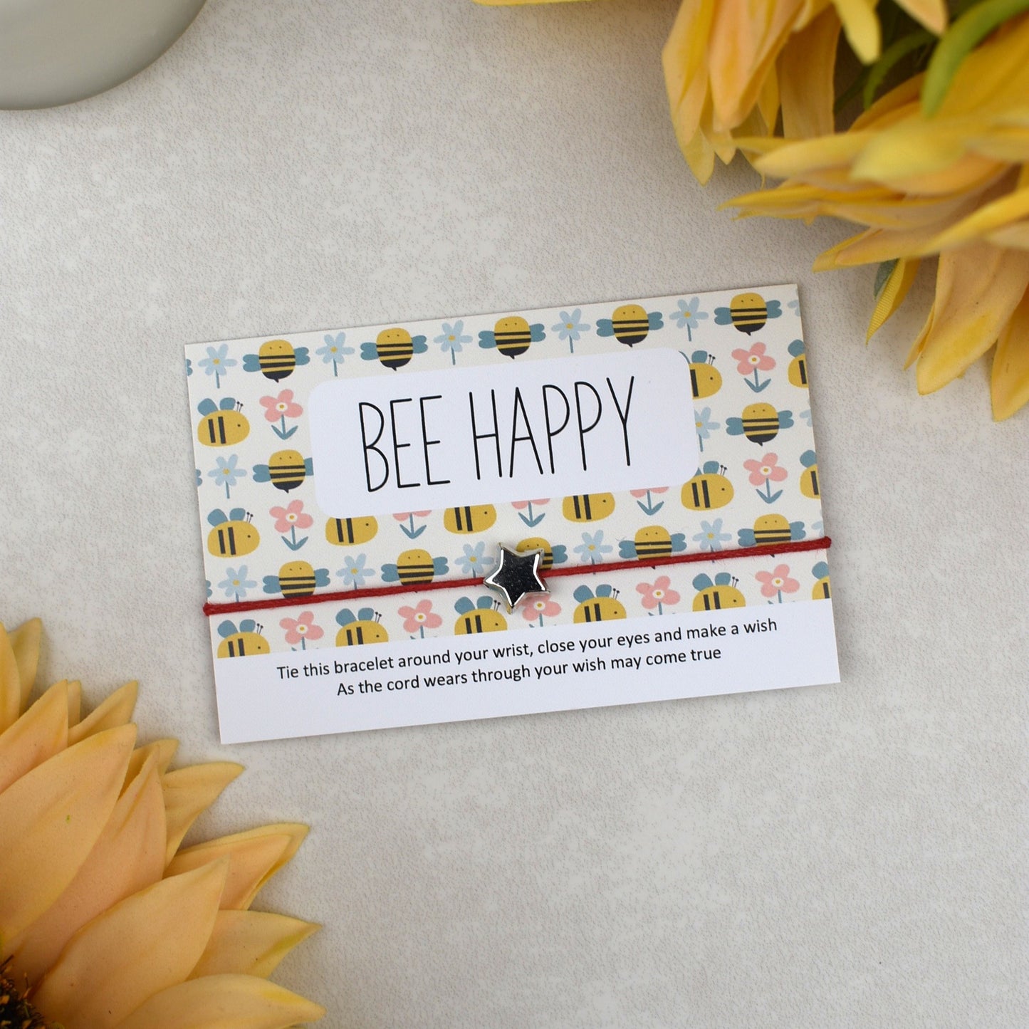 CLEARANCE - Bee Happy Wish Bracelet