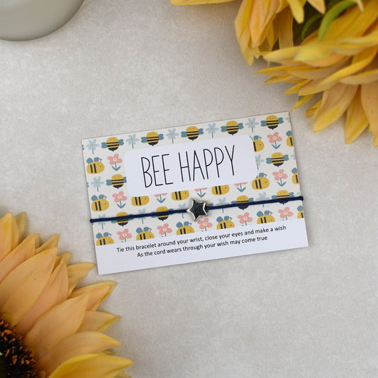CLEARANCE - Bee Happy Wish Bracelet