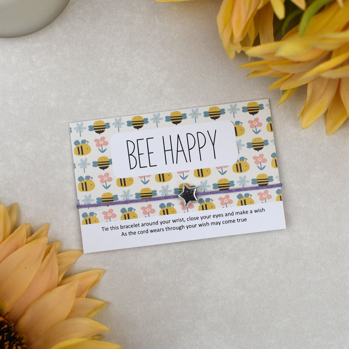 CLEARANCE - Bee Happy Wish Bracelet