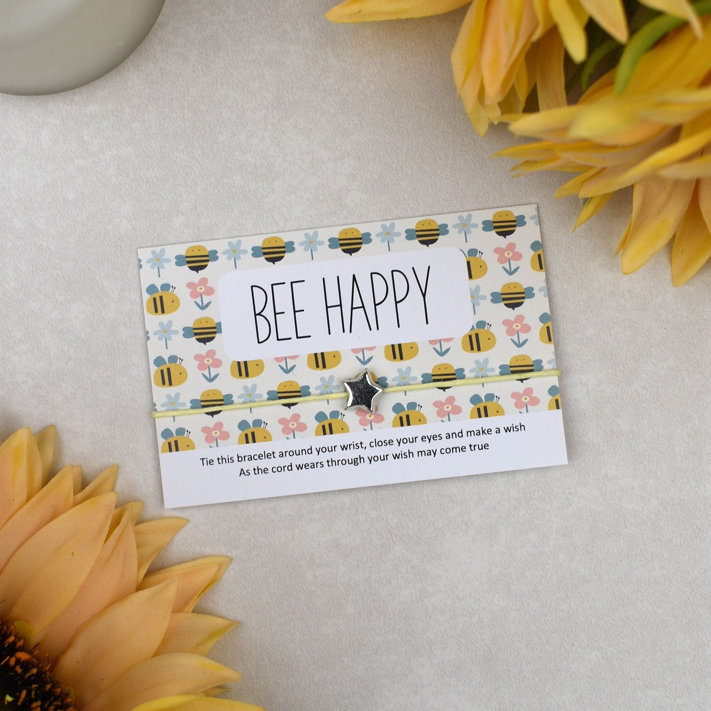 CLEARANCE - Bee Happy Wish Bracelet