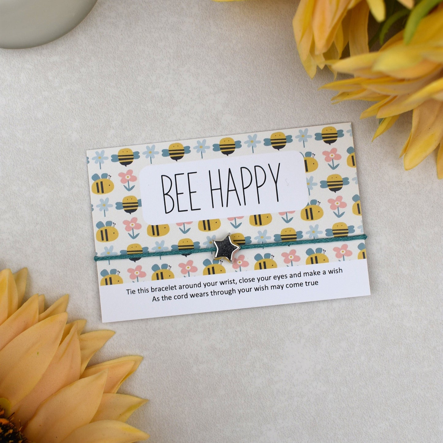 CLEARANCE - Bee Happy Wish Bracelet
