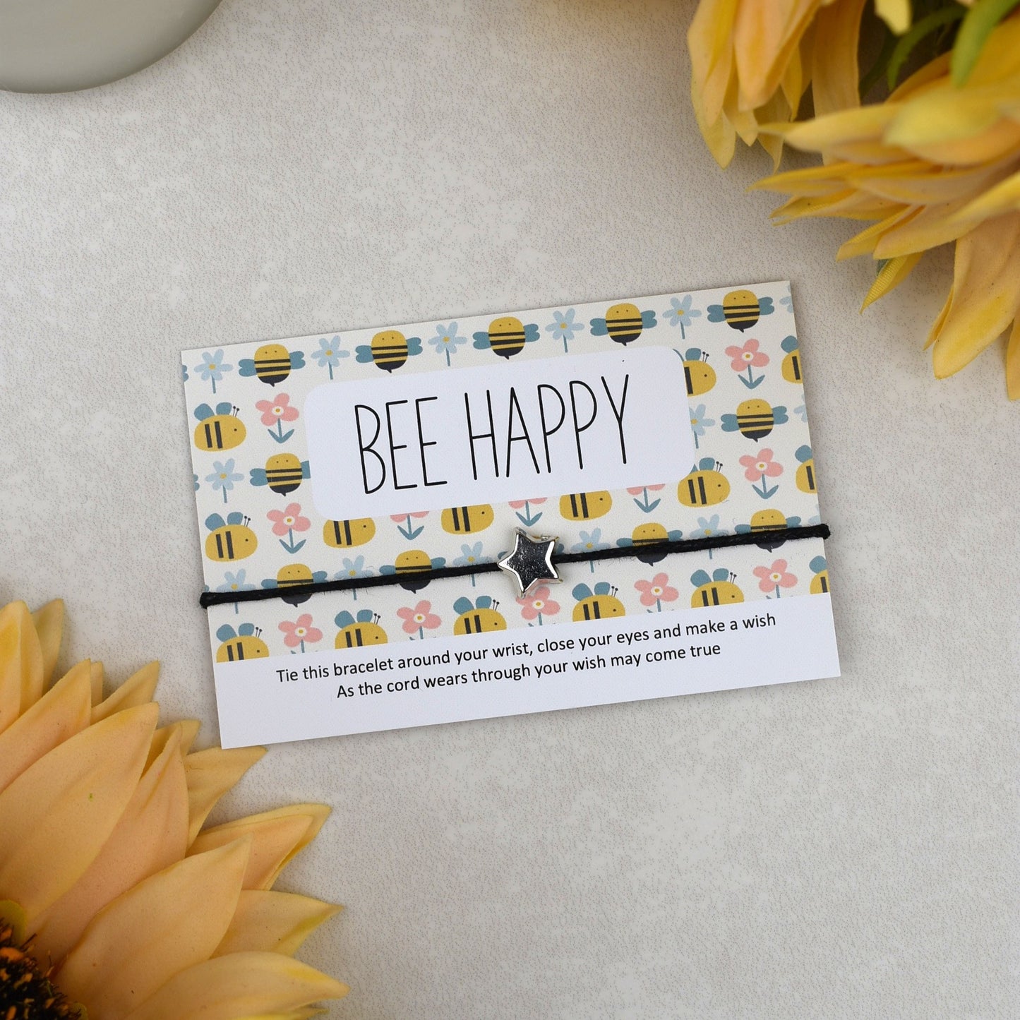 CLEARANCE - Bee Happy Wish Bracelet