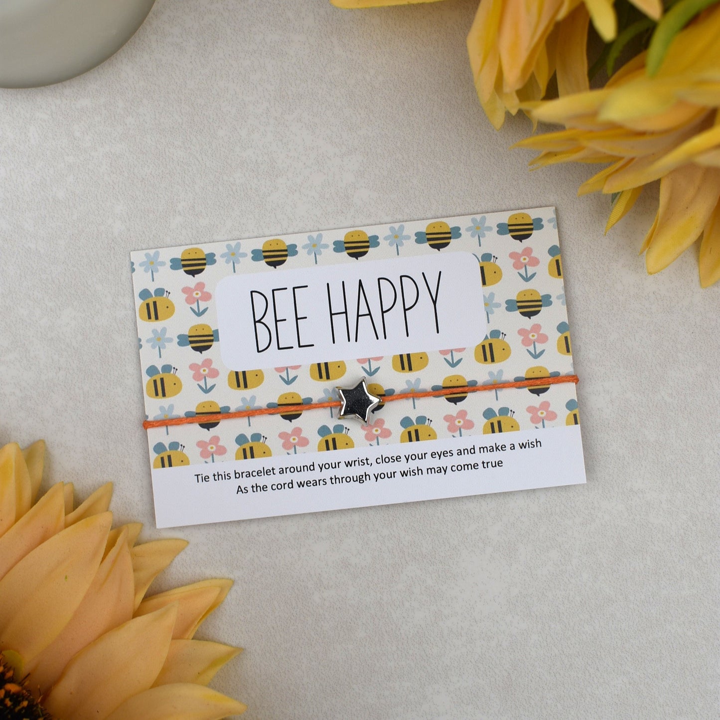 CLEARANCE - Bee Happy Wish Bracelet
