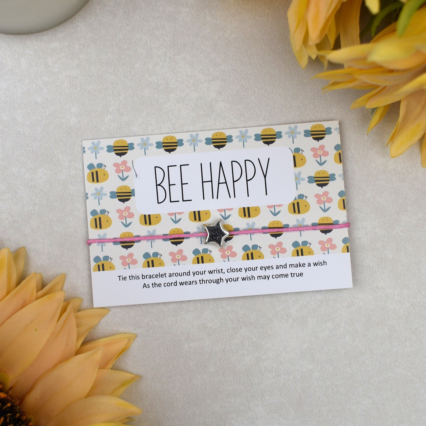 CLEARANCE - Bee Happy Wish Bracelet