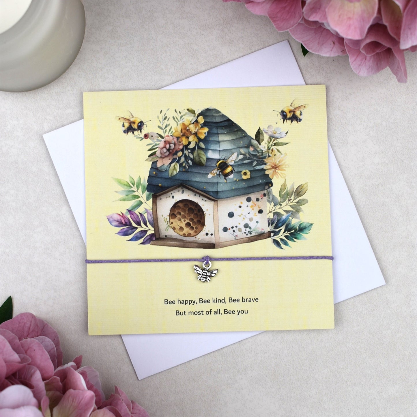 CLEARANCE - Bee Happy Wish Bracelet
