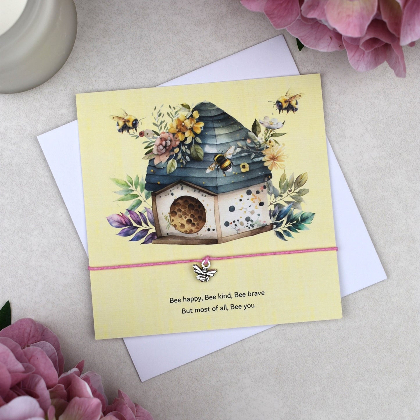 CLEARANCE - Bee Happy Wish Bracelet