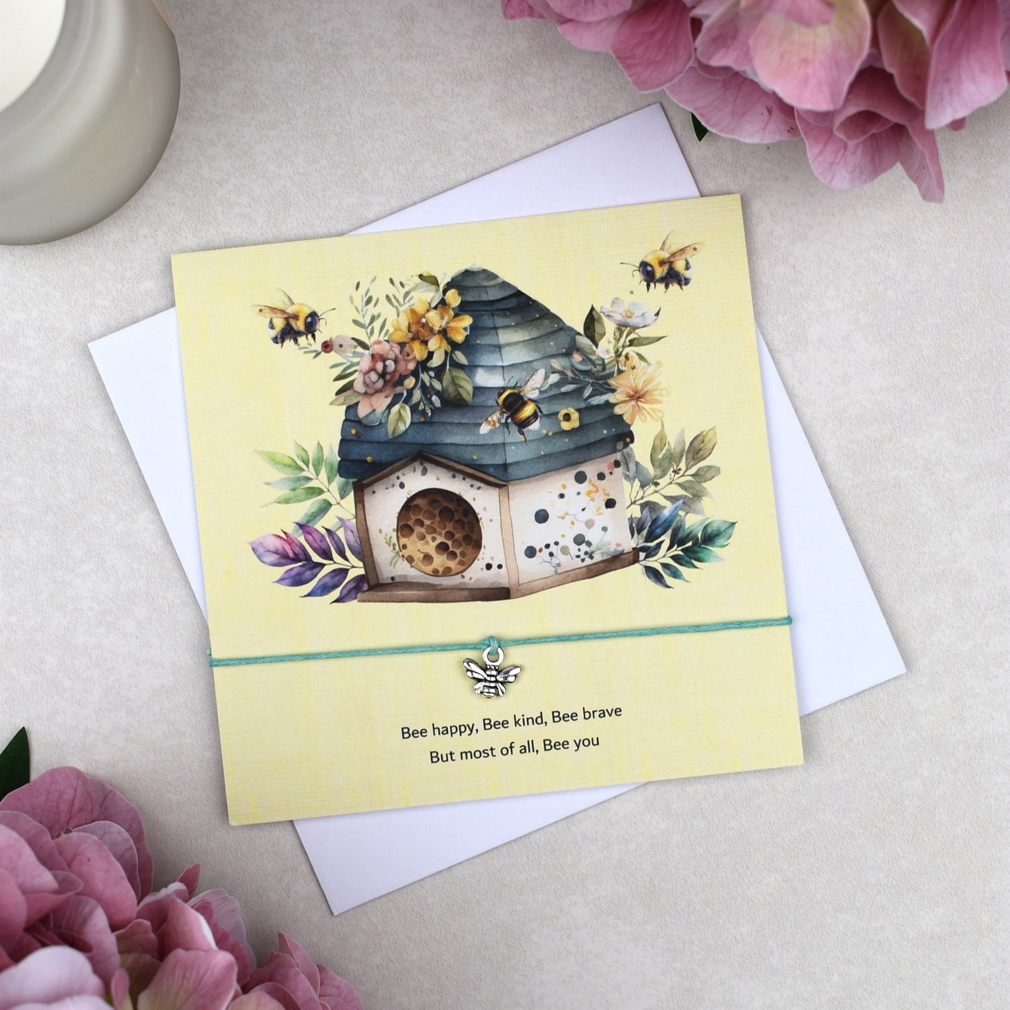 CLEARANCE - Bee Happy Wish Bracelet