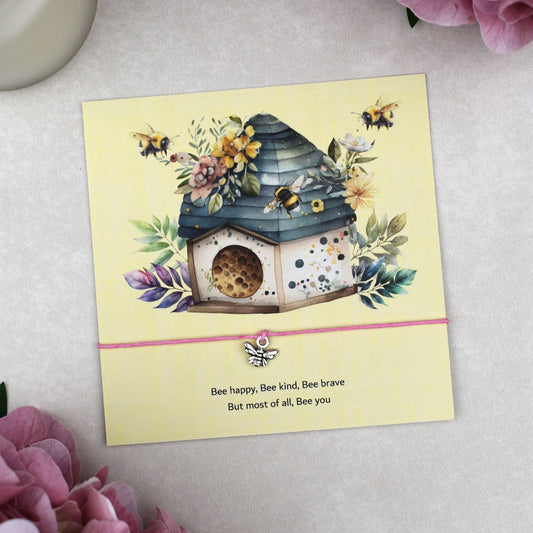 CLEARANCE - Bee Happy Wish Bracelet