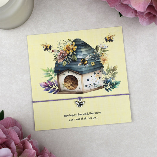 CLEARANCE - Bee Happy Wish Bracelet