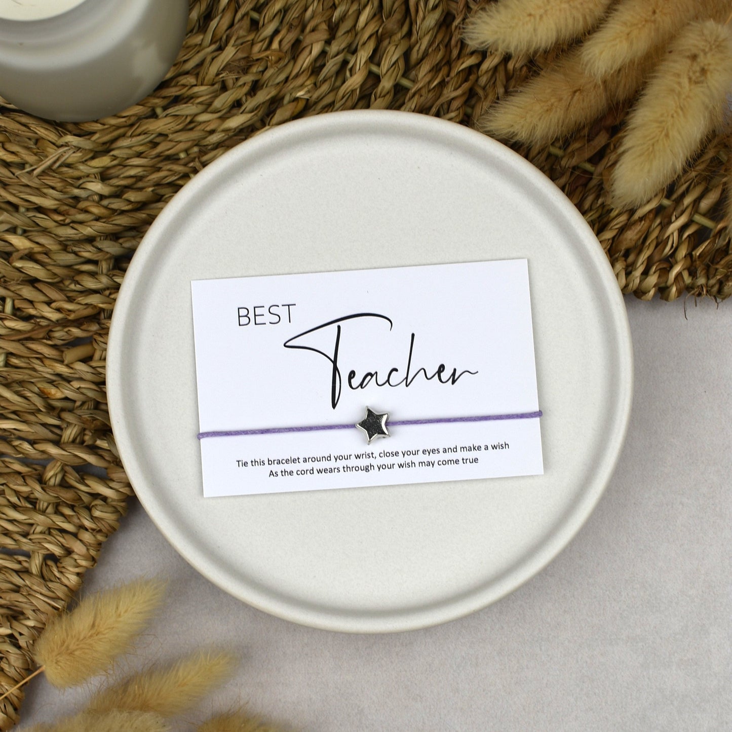 CLEARANCE - Best Teacher Wish Bracelet