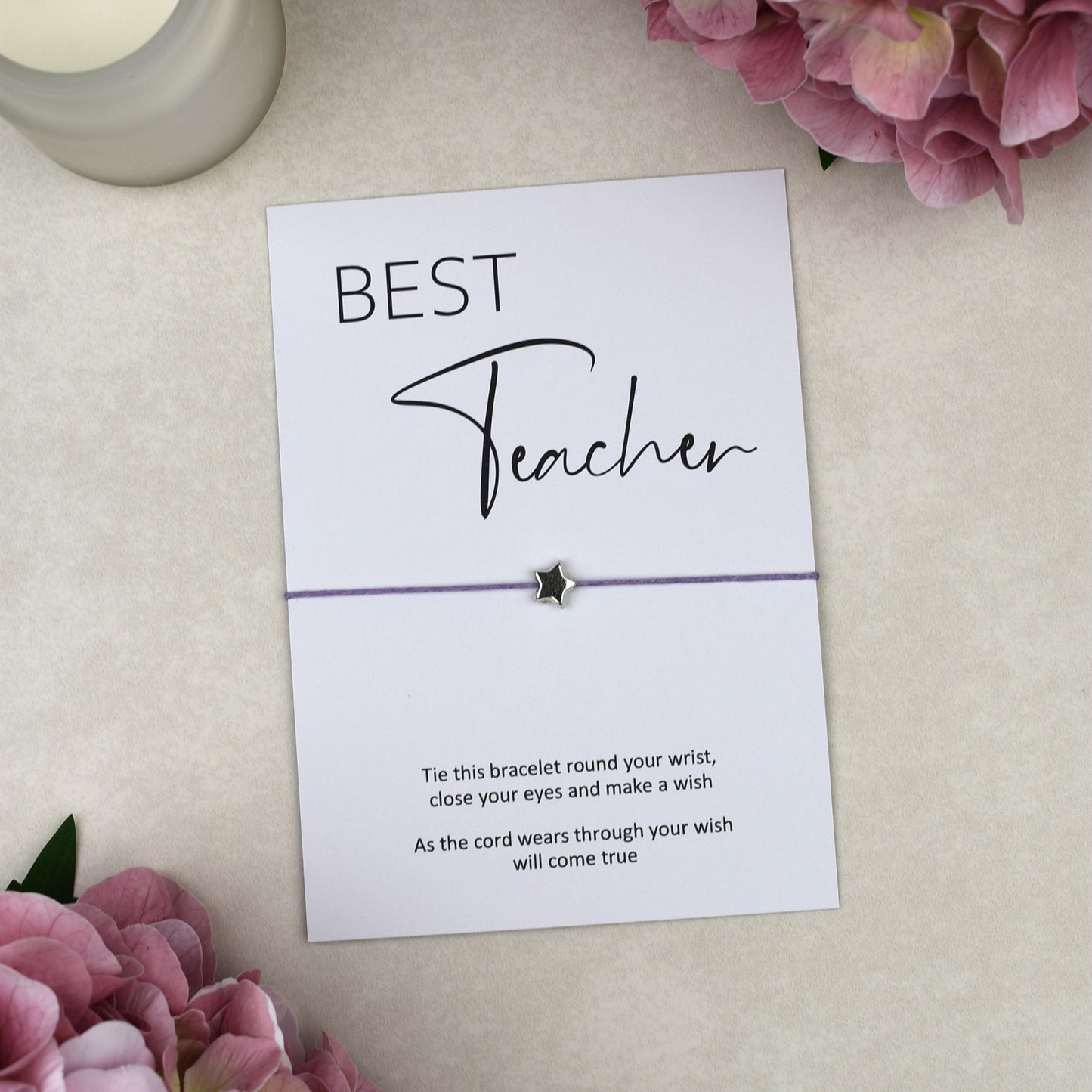 CLEARANCE - Best Teacher Wish Bracelet