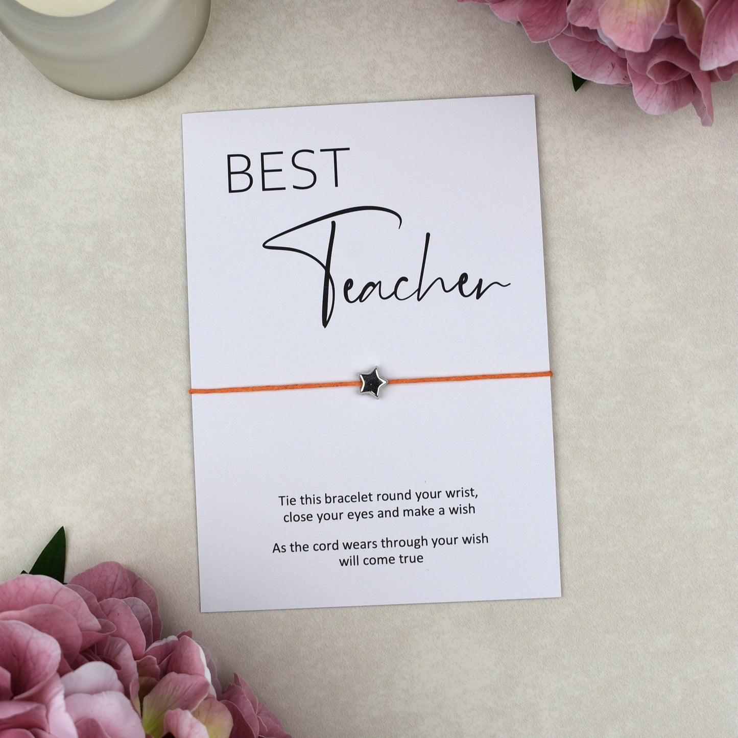 CLEARANCE - Best Teacher Wish Bracelet