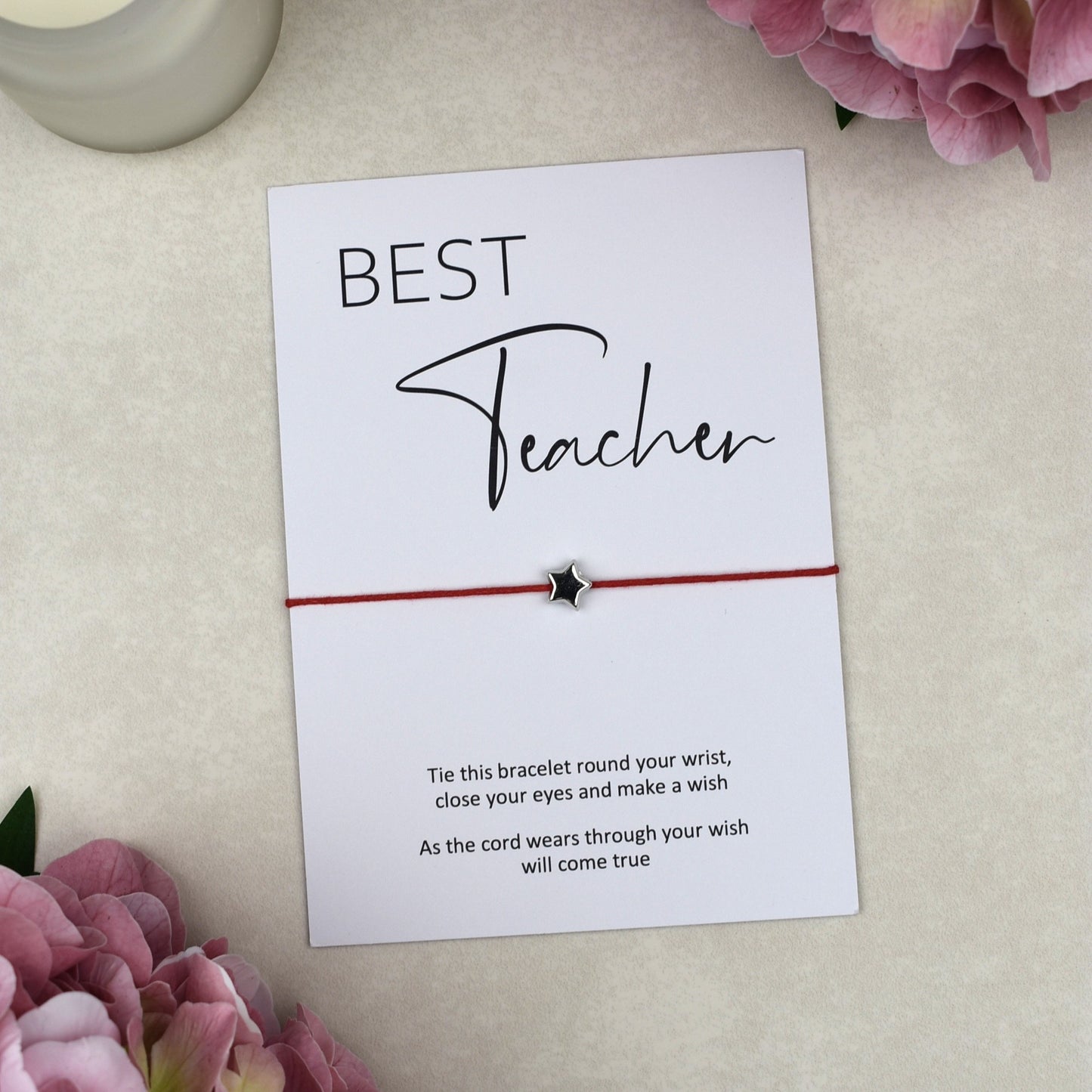 CLEARANCE - Best Teacher Wish Bracelet